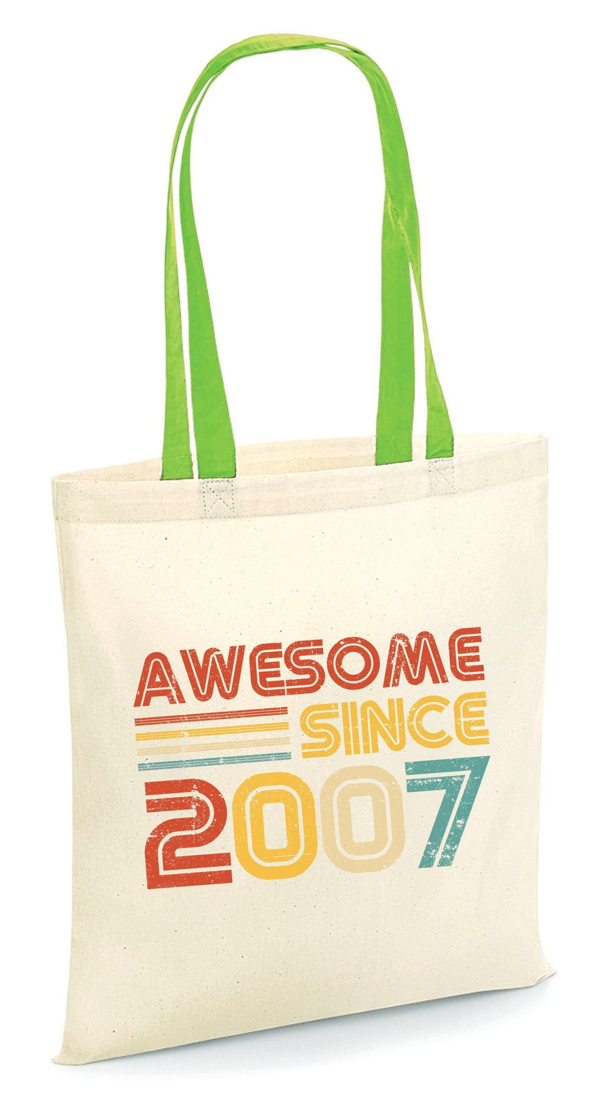 Awesome Since 2007 Tote Bag 18th Birthday Gift Bag Born in 2007 Party Bag Vintage Retro Tote Cool 18 Years Old Bag Tote Bag – Soft Feel · Top Pick For Any Outfit