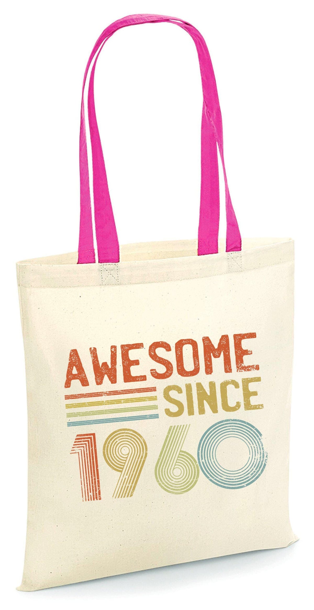 Awesome Since 1960 Tote Bag 65th Birthday Tote Bag Born in 1960 Bag 65 Years Old Gift 65th Party Bag Reusable Tote Bag Tote Bag – Soft Feel · Perfect For Daily Wear