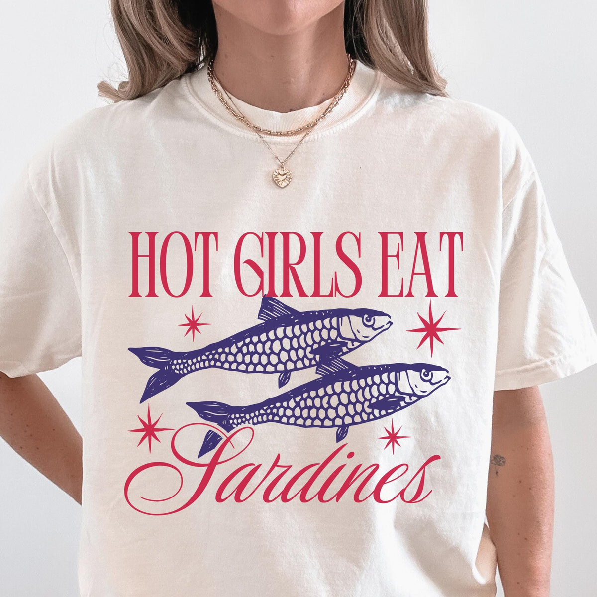 Comfort Colors Hot Girls Eat Sardines Tinned Fish Sardines Shirt Downtown Girl Old Money Aesthetic Trendy Tshirt Coastal Tshirt Graphic Tee – Feel-Good Design · Top Pick For Any Outfit