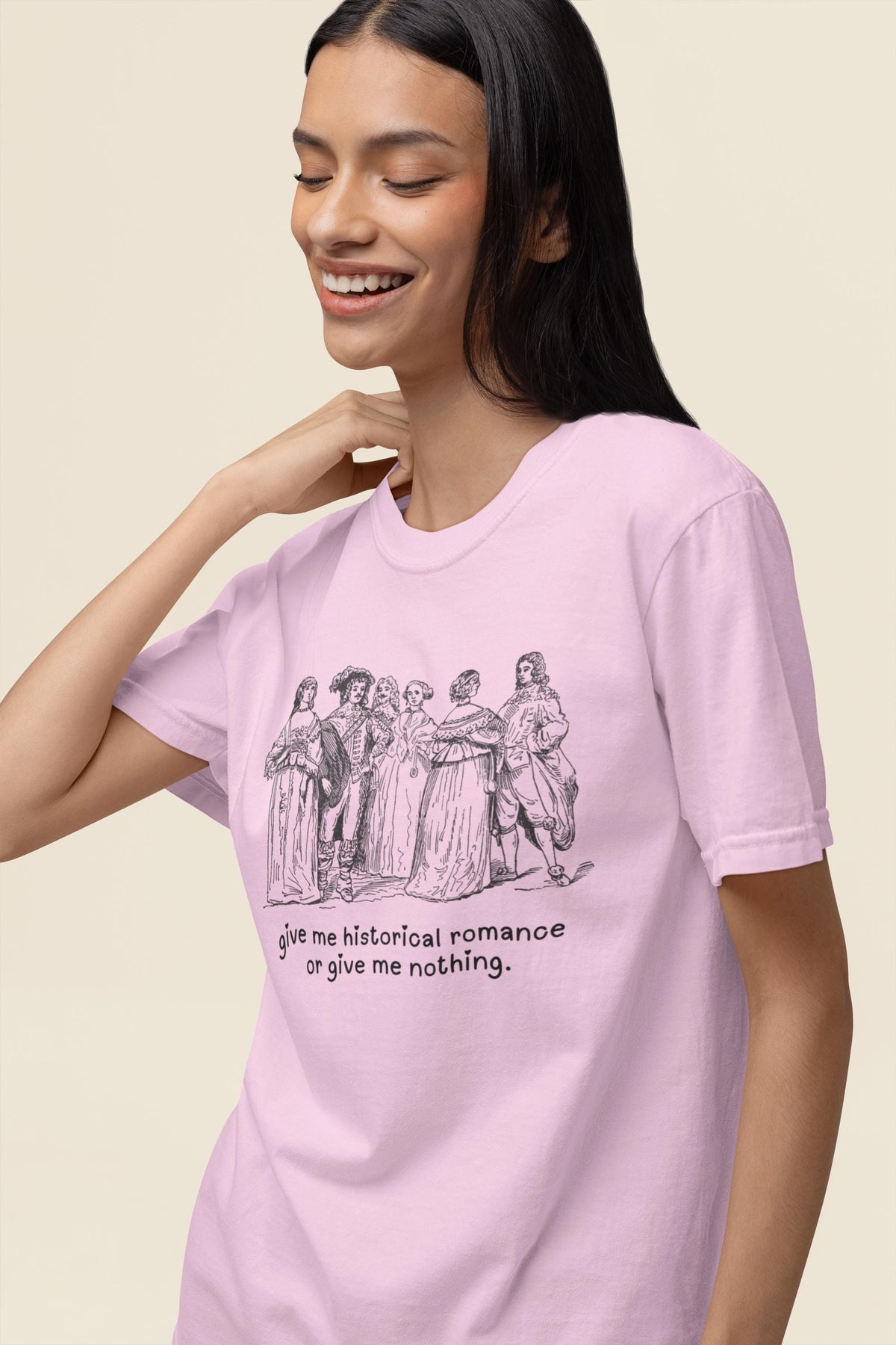 Historical Romance Tee Shirt for Romance Reader Who Loves Regency Romance or Historical Fiction Funny Book Lover or Bookworm Gift for Her Graphic Tee – Easygoing Wear · Trending Graphic Apparel