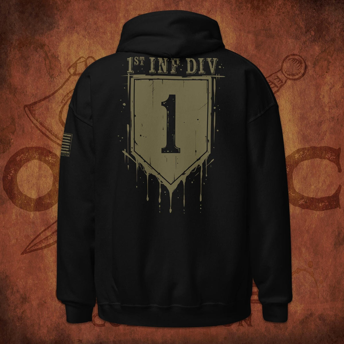 1st Infantry Division Military Hoodie with CIBPurple Heart Hoodie – Bold Style · Perfect For Daily Wear
