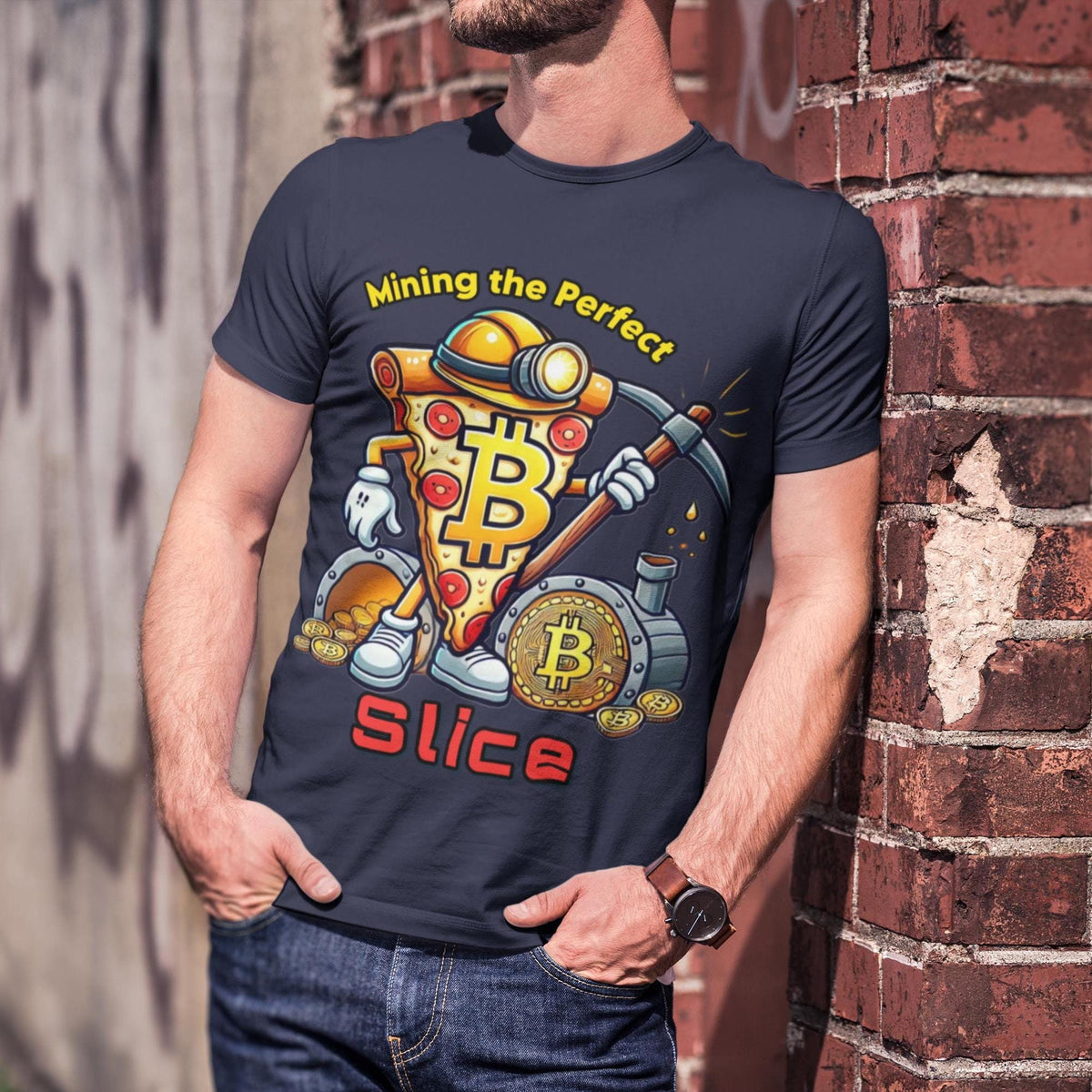 Bitcoin Pizza Day T Shirt Crypto Mining Meme Gift BTC Miner Shirt Free Shipping Pizza Slice Mining Tee S 5XL Graphic Tee – Feel-Good Design · Trending Graphic Apparel
