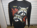 Vintage 90s Alaska Racoons Tourist Black Crewneck Sweatshirt Size M Sweatshirt – Bold Style · Must-Have Style