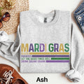 Retro Mardi Gras Sweatshirt New Orleans Sweater Retro Carnival Party Tee Women Nola Outfit Beads Parade Sweatshirt Louisiana Sweater Sweatshirt – Premium Graphic · Must-Have Style