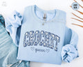 Blue Floral Crochet Sweatshirt Gift for Crochet Lover Toile Crocheting Sweater Coquette Crochet Gift for MomCute Crochet Crewneck Sweatshirt – Aesthetic Look · Great Gift For Fans