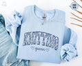 Blue Floral Knitting Sweatshirt Knitting Shirt Gift for Knitters Knitting Lover Sweater Yarn Enthusiast Apparel Knitting Crewneck Sweatshirt – Premium Graphic · Top Pick For Any Outfit