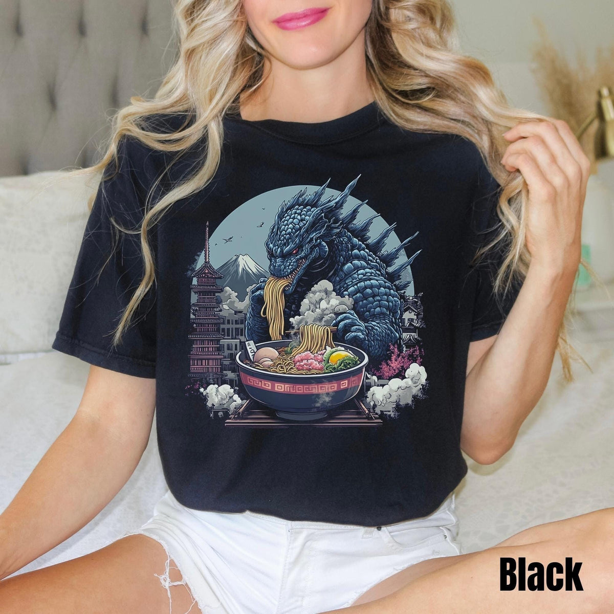 Ramen Dragon Shirt Funny Noodles Tshirt Monster Gift Dragon Lover Gift Japanese Shirt Ramen Lover Gift Weird Gift Graphic Tee – Fan Favorite · High-Quality Print
