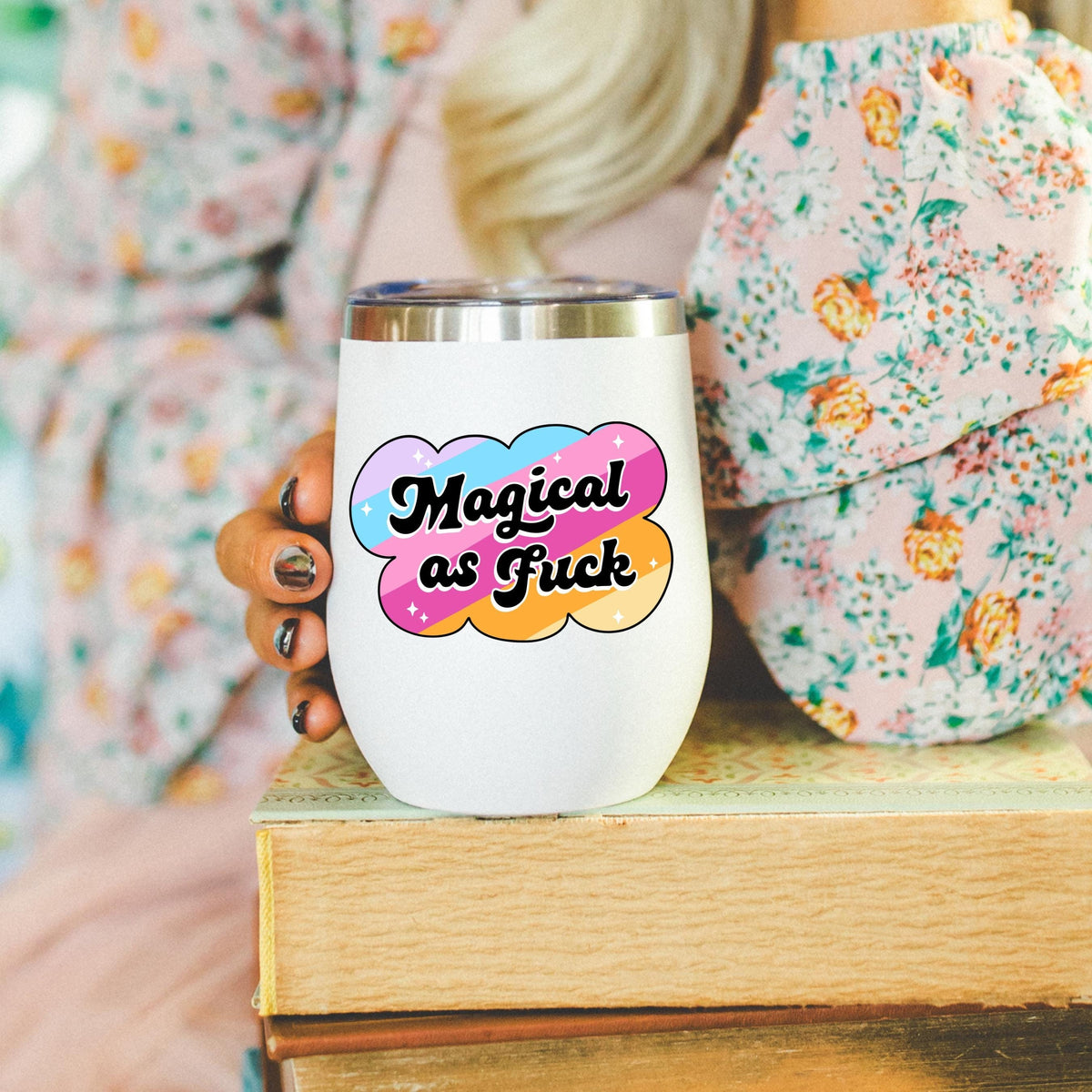 Magical As Fuck Feminist Gift Feminism Gift Gift for Her Gift for BFF Gift for Best Friend Grl Pwr Future is Female Girl power Wine Tumbler Graphic Tee – Feel-Good Design · Top Pick For Any Outfit