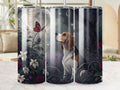 Beagle dog butterfly tumbler wrap 20 oz digital download field of flowers wrap beagle lover gift moonlight scene tumbler art Graphic Tee – Warm & Stylish · High-Quality Print