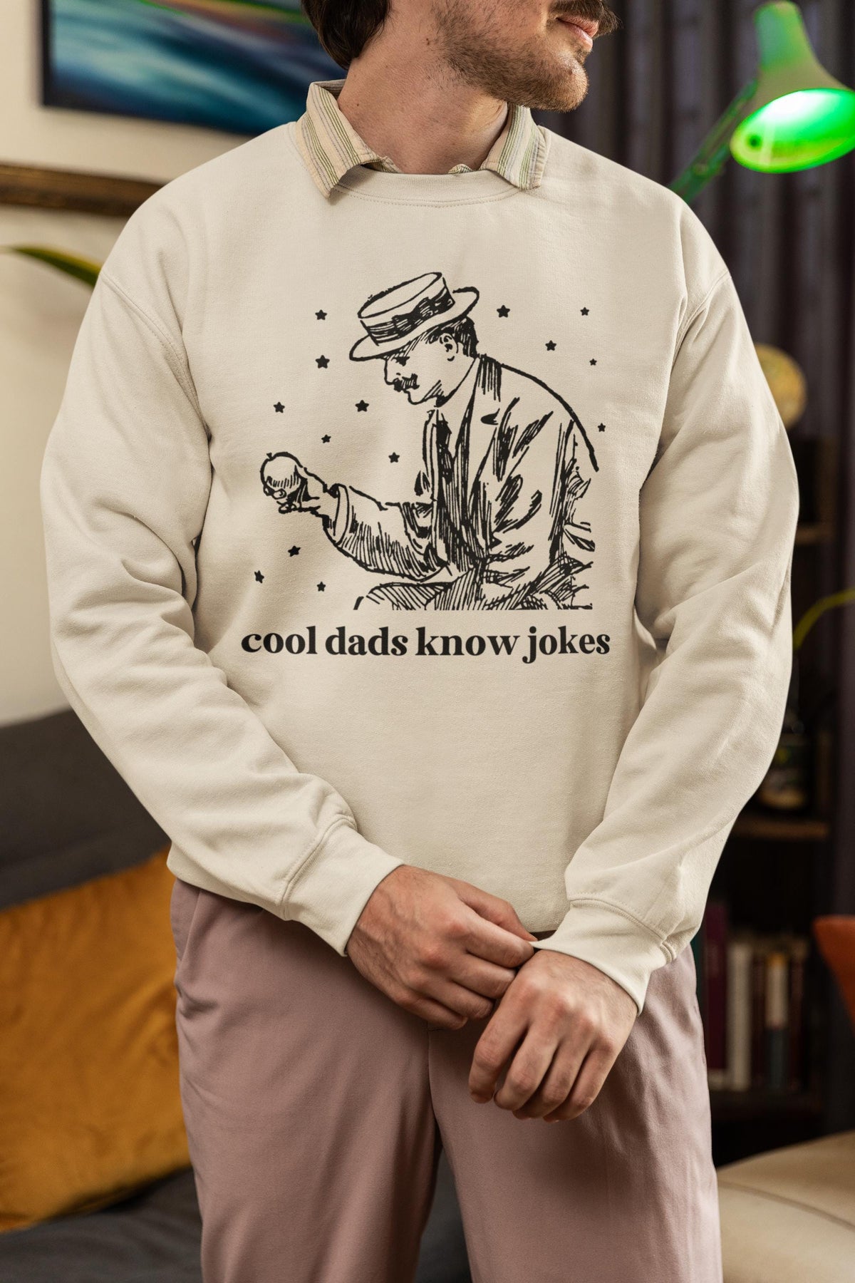Funny Father39s Day Gift for Silly Dad or Grandpa Cool Dads Know Jokes Funny Saying Shirt with Stars Gift for Husband Y2K Aesthetic Graphic Tee – Fan Favorite · Trending Graphic Apparel