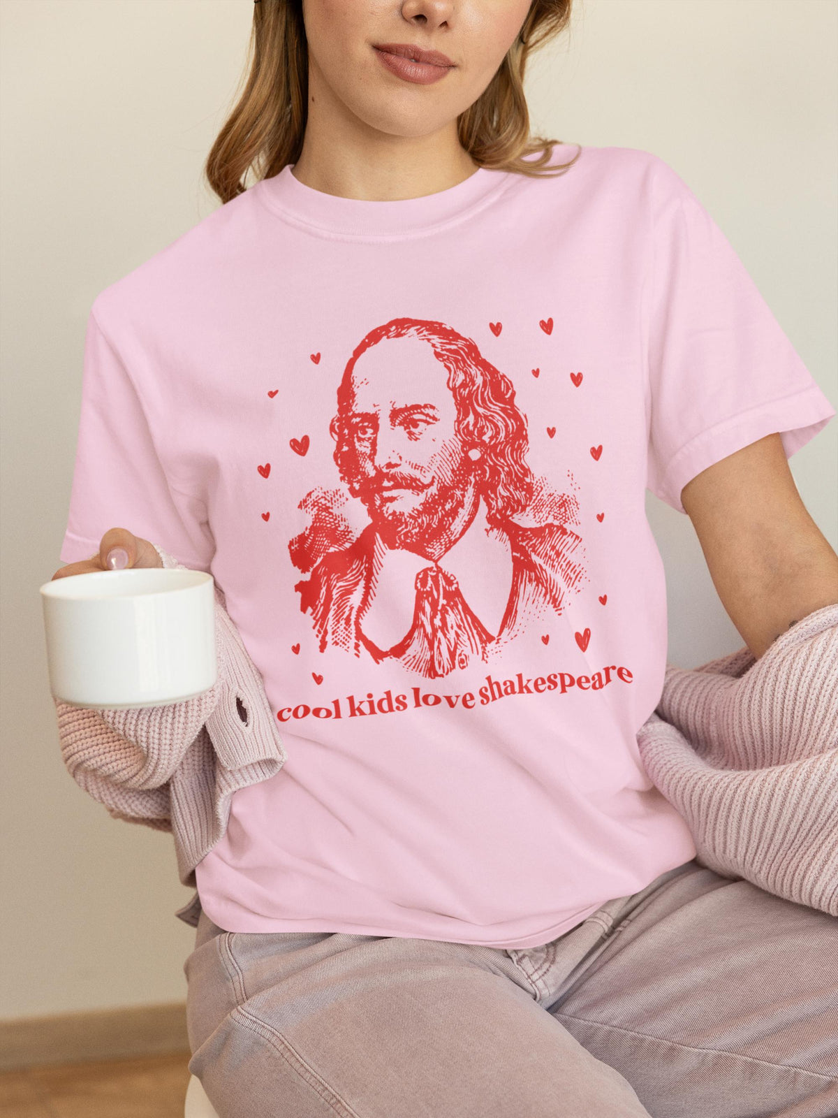 William Shakespeare Book Lover Gift for English Major or Reader Who Loves Classic Literature 16th Century Plays Cute Bookish Librarian Tee Graphic Tee – Aesthetic Look · Trending Graphic Apparel