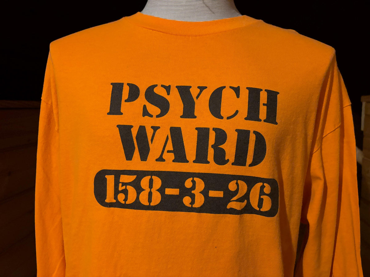 Vintage 90s Psych Ward 156326 Longsleeve Tshirt XL Graphic Tee – Warm & Stylish · High-Quality Print