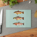Rustic Trout Fish Glass Cutting Board Tempered Glass Chopping Board Fly Fishing Kitchen Decor Angler39s Gift Graphic Tee – Everyday Comfort · Perfect For Daily Wear