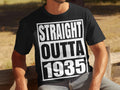 Straight Outta 1935 Mens 90th Birthday T Shirt Born in 1935 Funny 90 Years Old Gift Vintage 90th Birthday Tee Graphic Tee – Cozy Vibes · Must-Have Style
