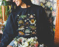 Weirdcore Frog Sweatshirt with Stars Cute Floral Dreamcore Shirt Animal Lover Silly Nostalgic Frog Gift for Funny Sister Who Loves Frogs Sweatshirt – Easygoing Wear · Must-Have Style