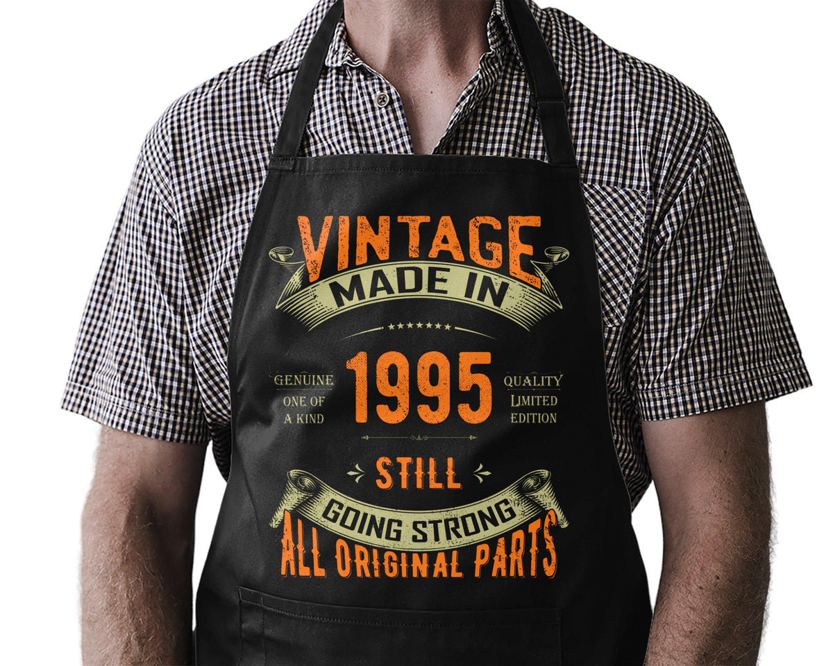 Born 1995 Grill Master BBQ Apron Funny 30th Birthday Gift Men Women Unisex Cooking Legend Kitchen Chef Present Vintage Style Graphic Tee – Feel-Good Design · Must-Have Style