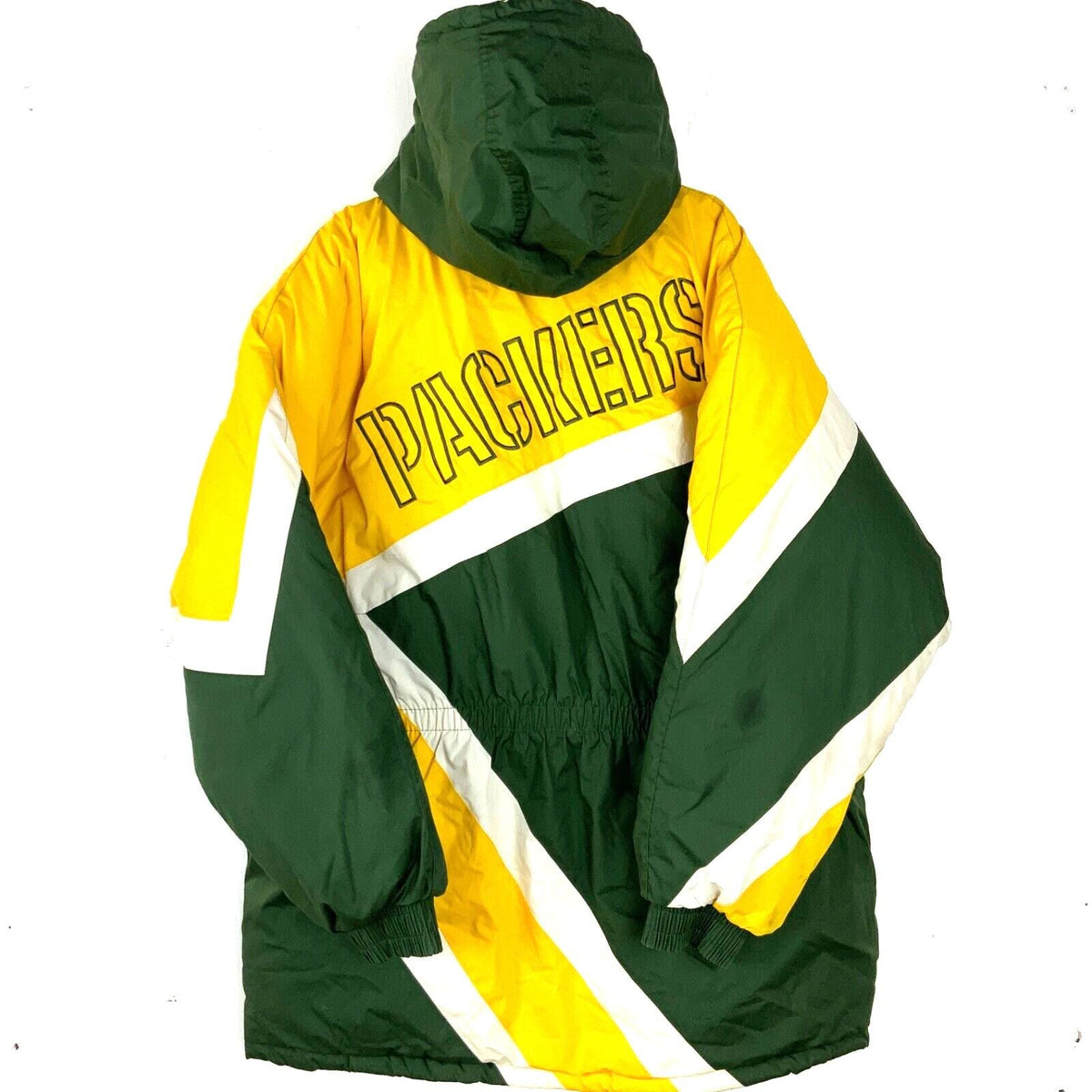Vintage Green Bay Packers Puffer Jacket 2XL Green Nfl Full Zip Hooded Graphic Tee – Everyday Comfort · Top Pick For Any Outfit