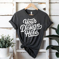 Dark Gray Bella Canvas 3001 Mockup T shirt Mockup Hanging Shirt Mockup T Shirt Mockup Bella Canvas TShirt Dark Gray Heather Shirt Mockup Graphic Tee – Cozy Vibes · High-Quality Print