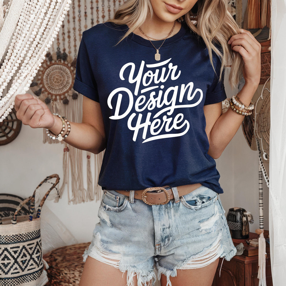 Navy Blue Bella Canvas 3001 Mockup BC 3001 T shirt Mockup 3001 Navy Blue Shirt Model Mockup Navy Blue Tee Mockup Boho Navy shirt Mockup Graphic Tee – Fan Favorite · Great Gift For Fans
