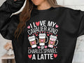 Cavalier King Charles Spaniel Dog Lover Sweatshirt Latte Coffee Dog Sweatshirt Cute Dog and Coffee Design Sweater Sweatshirt – Everyday Comfort · Top Pick For Any Outfit