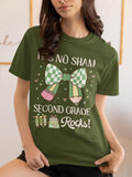 St Patricks Day Teacher Tee Shirt Second Grade Rocks Funny Saying Teaching Assistant TShirt for Student Teacher Elementary Education Graphic Tee – Fan Favorite · Trending Graphic Apparel