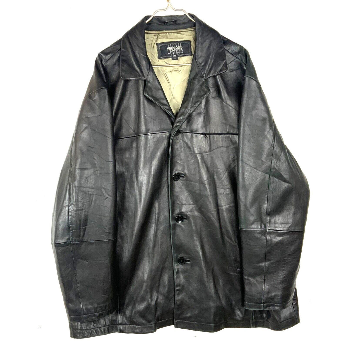 Vintage Wilsons Pelle Studio Leather Jacket 2XL Black 90s Graphic Tee – Bold Style · Perfect For Daily Wear