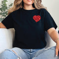 Glitter Heart Shirt Stylish Sparkling T Shirt for Women and Teens Perfect for Casual Outfits Valentines Day or Special Gifts Graphic Tee – Warm & Stylish · Must-Have Style