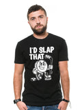Men39s I39d slap that funny ice hockey T shirt Ice hockey funny men39s gift tee shirt sports tee Graphic Tee – Warm & Stylish · Great Gift For Fans