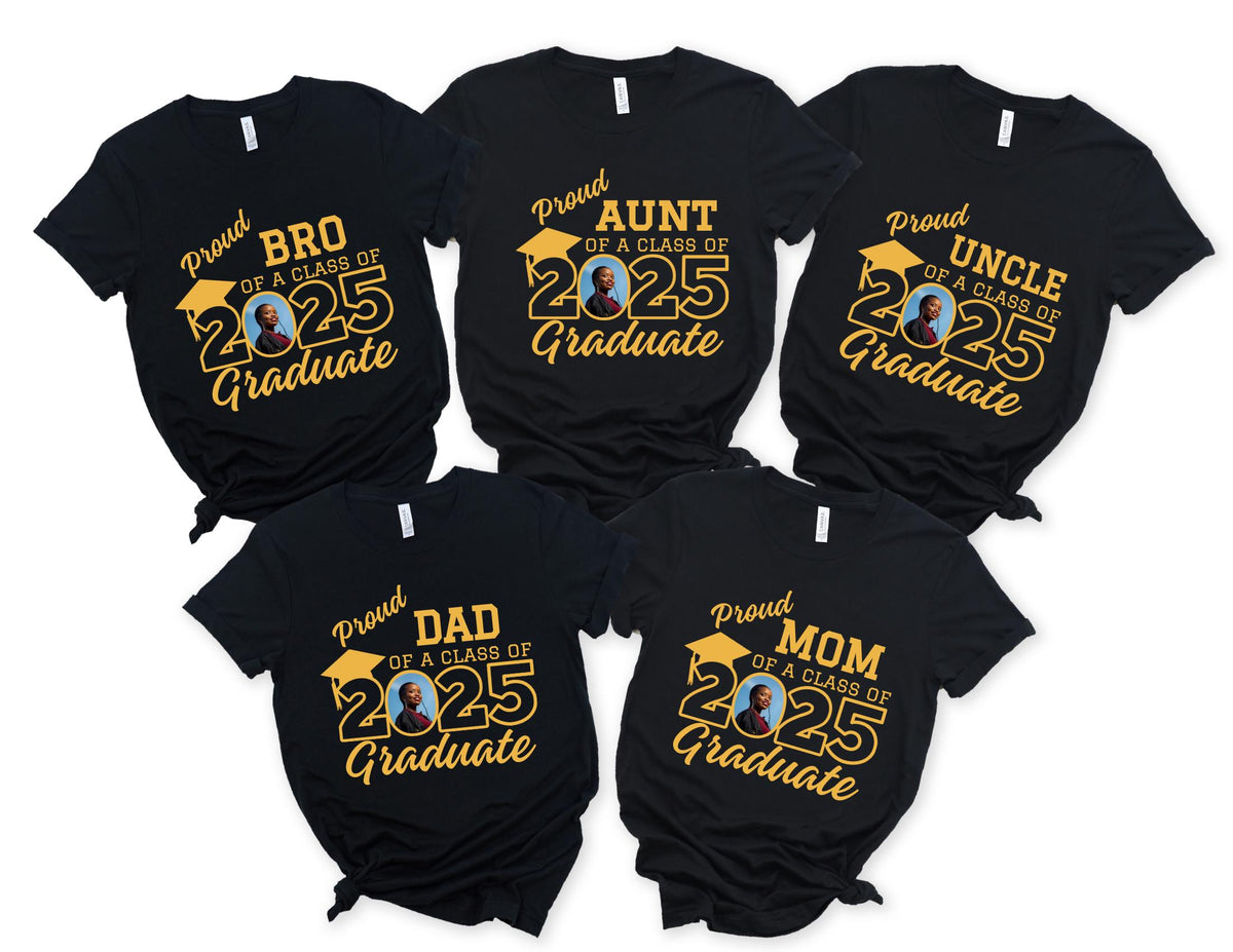 Proud Family Shirts Photo Family Graduate Tees Group 2025 Grad Tees Graduation Family Squad Shirts Senior 2025 teeGraduate 2025 Shirt Graphic Tee – Easygoing Wear · Top Pick For Any Outfit