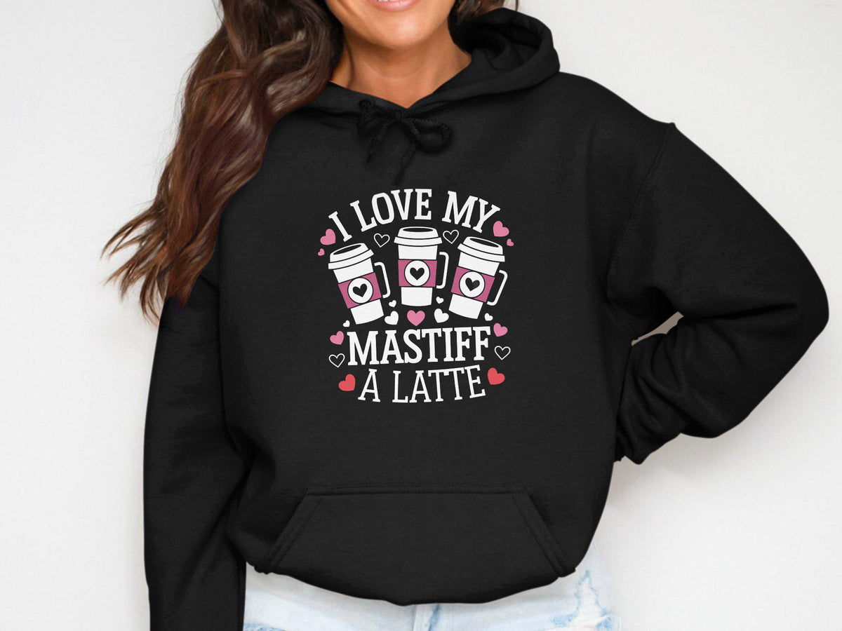 Dog Lover Hoodie for Women Latte and Mastiff Design Cozy Women39s Hoodie Cute Dog Coffee Print Comfortable Hoodie Gift for Her Hoodie – Aesthetic Look · Top Pick For Any Outfit