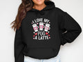 Cozy Women39s Hoodie with Cute Dog and Latte Design Pug and Coffee Lover Gift Comfortable Animal Print Sweatshirt Hoodie – Feel-Good Design · Must-Have Style