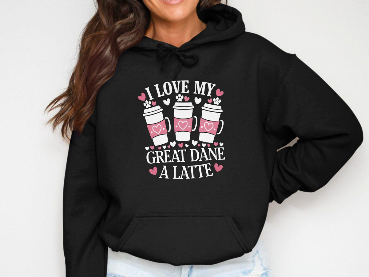 Unique Womens Hoodie Dog Lover Sweater Great Dane Sweatshirt Cozy Apparel Cute Great Dane Design Dog Mom Gift Casual Pullover Hoodie – Aesthetic Look · Trending Graphic Apparel