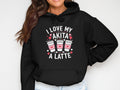 Women39s Dog Lover Hoodie Akita Latte Hoodie Cute Dog Hoodie Coffee Lover Sweatshirt Heart Design Hoodie for Dog Moms Gift for Dog Hoodie – Warm & Stylish · Perfect For Daily Wear