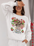 Dragon Cup Hoodie Monster Sweatshirt Rose Tea Sweater British Teacup Hoody Wizard Mug Jumper Coffee Graphic Tee Classy Artsy Shirt Hoodie – Feel-Good Design · Trending Graphic Apparel
