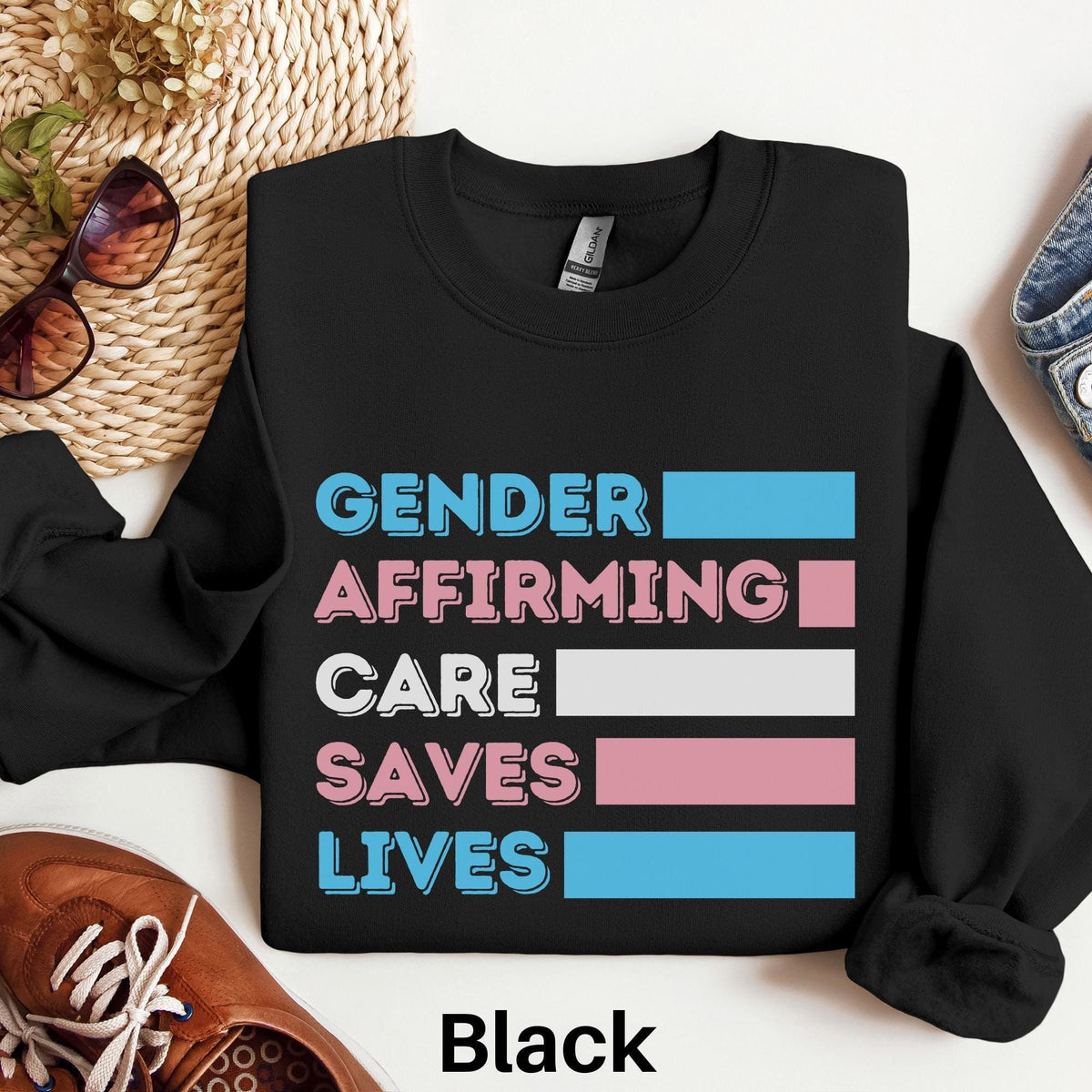 Gender Affirming Care Saves Lives Sweatshirt Trans Rights Sweater Protect Trans Kids Sweater LGBTQ Equal Rights Gift Equality Sweater Sweatshirt – Cozy Vibes · Great Gift For Fans