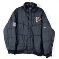Vintage Atlanta Falcons Reebok Puffer Jacket XL Black Zip Exclusive Edition Nfl Graphic Tee – Bold Style · High-Quality Print