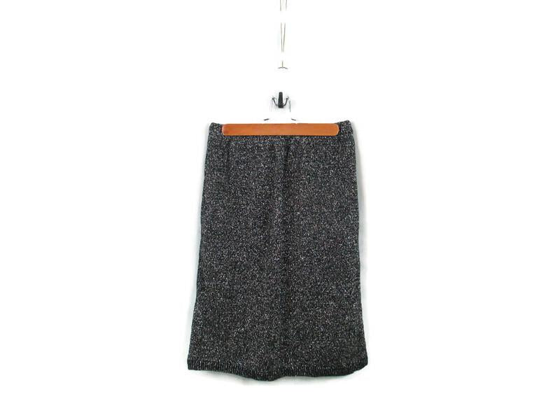 Vintage 9039s Black Metallic Silver Skirt Women39s Medium Elastic Waist Graphic Tee – Fan Favorite · High-Quality Print