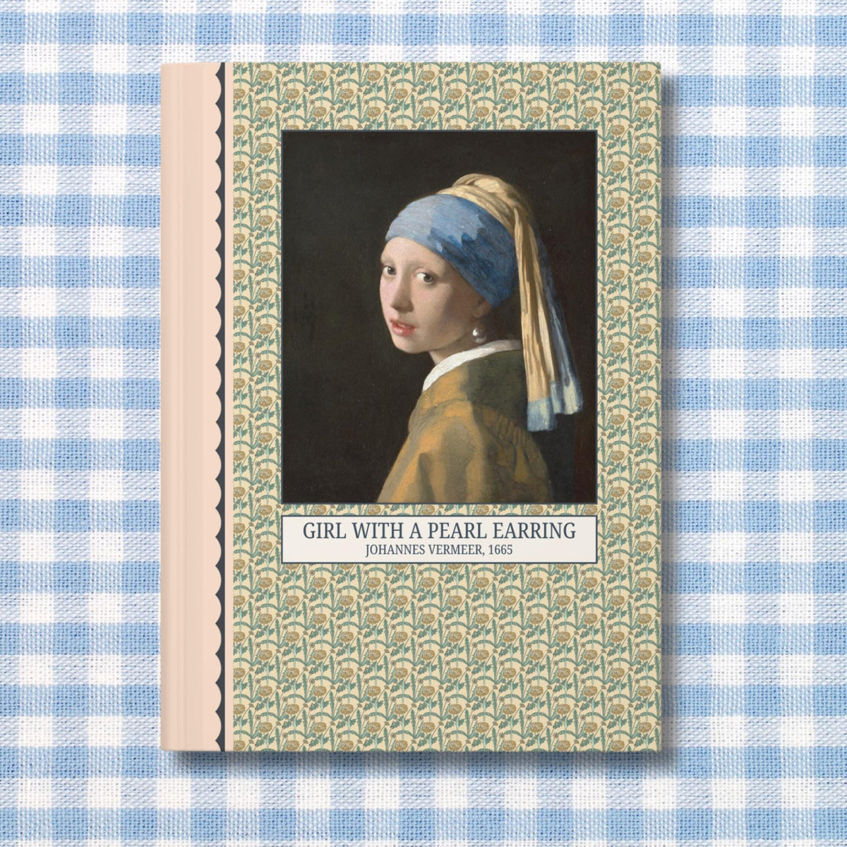 Girl With a Pearl Earring Johannes Vermeer Floral Art History Notebook Cute Art History Journal for Humanities Major Lined Pages Graphic Tee – Premium Graphic · Great Gift For Fans