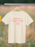 Kindergarten Teacher Tee Shirt with Bow Graduation Gift for Elementary Education Major or Cute Congratulations Present for New Teacher Graphic Tee – Soft Feel · High-Quality Print