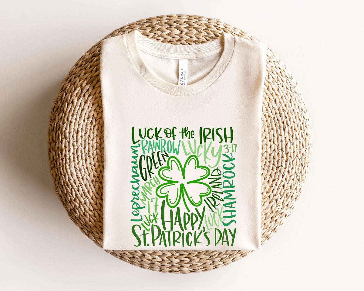 Cute St Patricks Four Leaf Clover ShirtWatercolor St Patrick Tshirt St Patricks DayShamrock SweatshirtGift For St Patricks Sweatshirt – Bold Style · Must-Have Style