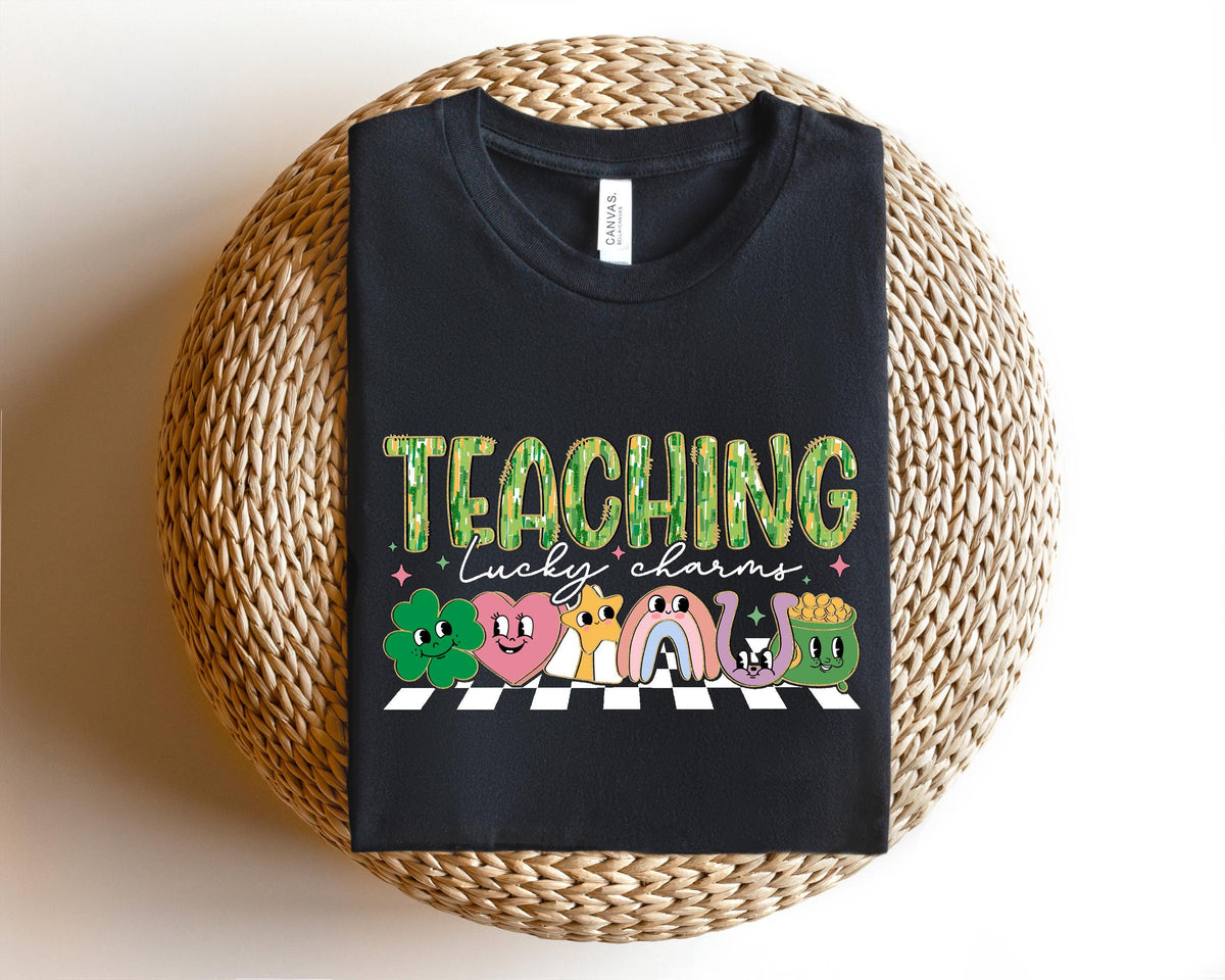 Teaching Lucky Charms Sweatshirt Lucky Teacher Sweatshirt Saint Patrick39s Day Teacher Sweatshirt Teachers Lucky Charms Sweatshirt Gifts Sweatshirt – Fan Favorite · High-Quality Print
