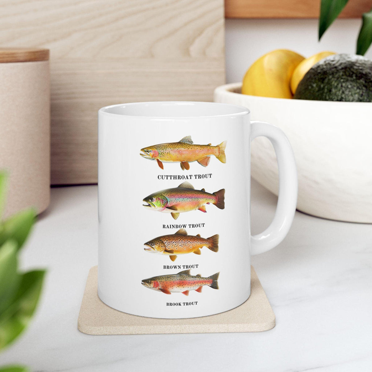 Trout Fish Lovers Ceramic Mug 11oz gift Graphic Tee – Everyday Comfort · High-Quality Print