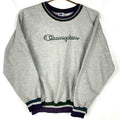 Vintage Champion Sweatshirt Crewneck Size Medium Gray Spell Out 90s Sweatshirt – Warm & Stylish · Must-Have Style