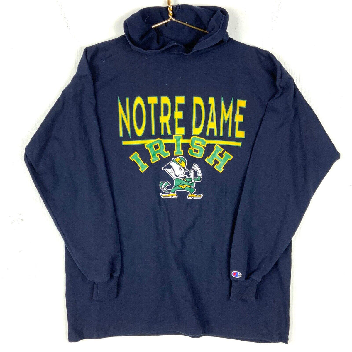 Vintage Notre Dame Champion Hoodie Sweatshirt Size Extra Large Blue Usa 90s Hoodie – Warm & Stylish · Must-Have Style