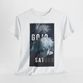 Gojo Satoru Unisex Heavy Cotton Tee Anime Shirt Jujutsu Kaisen Apparel Gifts for Fans Casual Wear StreetWear Satoru Gojo Graphic Tee – Warm & Stylish · Must-Have Style