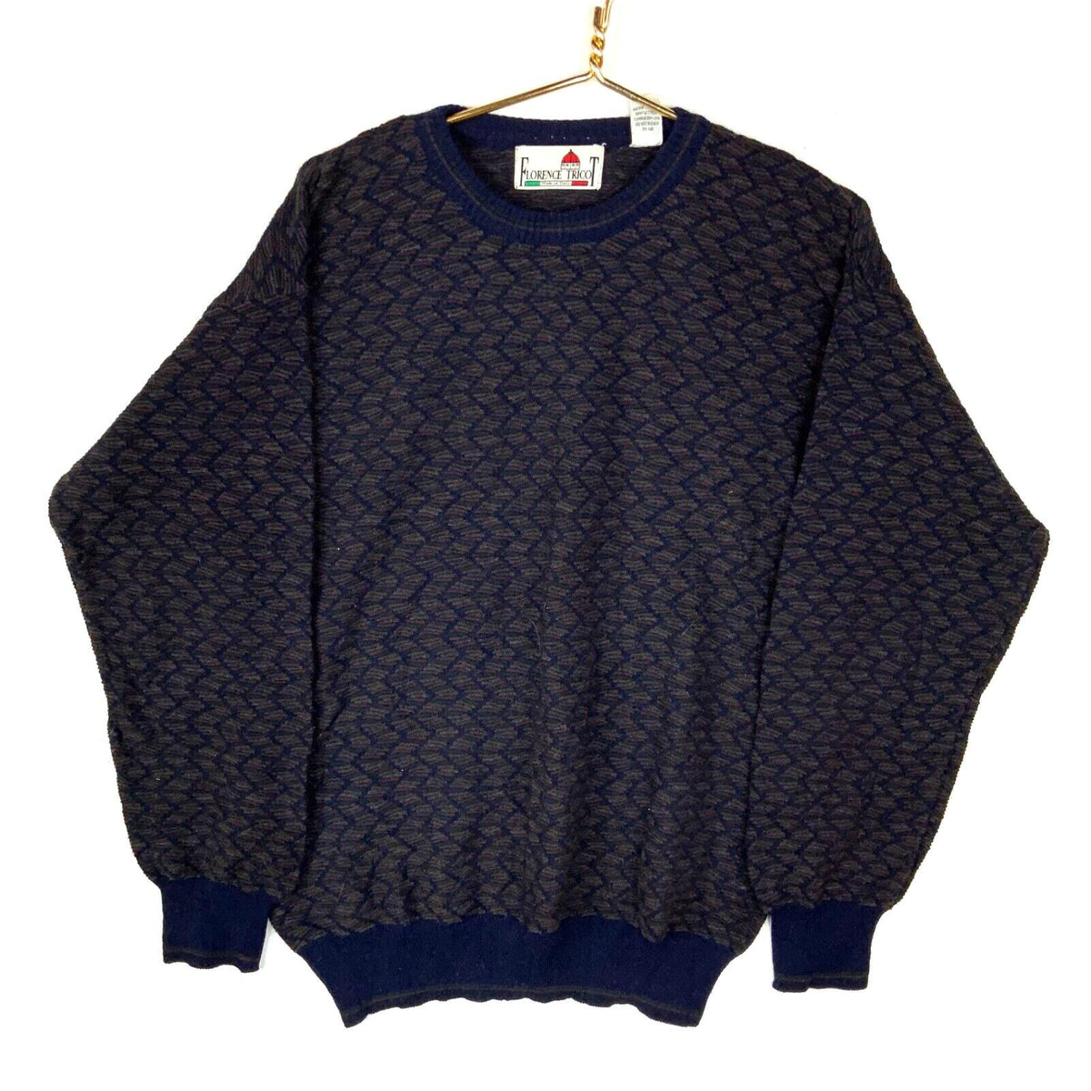 Vintage Florence Tricot Grandpa Knit Wool Sweater Medium Patterned Made In Italy Graphic Tee – Bold Style · Trending Graphic Apparel