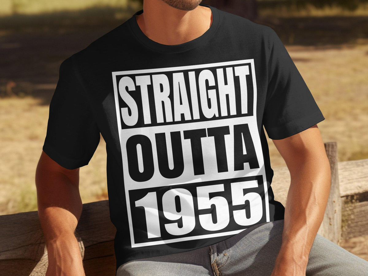 Straight Outta 1955 TShirt Funny 70th Birthday Shirt for Men 70th Birthday Gift 70 Years Old Born in 1955 Vintage 1955 Shirt Graphic Tee – Easygoing Wear · Must-Have Style