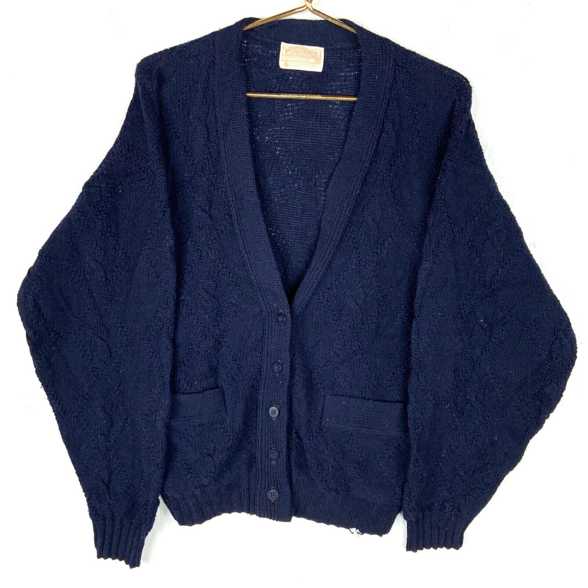 Vintage Pendleton Knit Wool Sweater Women39s Medium Blue Made Usa Cardigan 80s Graphic Tee – Warm & Stylish · Must-Have Style