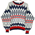 Vintage Grandpa Knit Sweater Size XL White Patterned 90s Graphic Tee – Bold Style · High-Quality Print