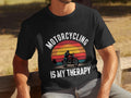 Funny Motorcycling Therapy T Shirt Sunset Motorcycle Therapy Mens Shirt Biker Humor Tee Therapy T Shirt For Men Motorcycle Lover Gift Graphic Tee – Premium Graphic · Must-Have Style
